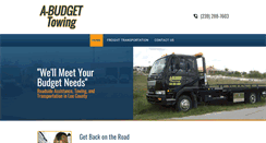 Desktop Screenshot of abudgettowingllc.com
